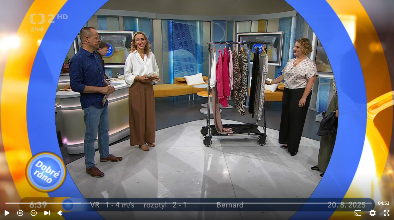 Dobré ráno na ČT2: Móda po čtyřicítce